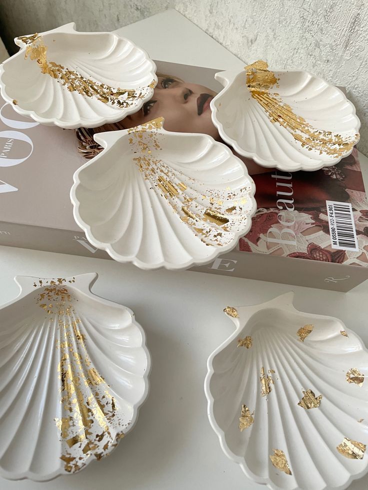 Handmade Seashell Trinket Dish – Elegant Decorative Jewelry Holder