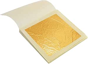 24K Gold Leaf & 24K Silver Leaf Sheets – Premium Gilding for DIY Art, Crafts & Luxury Decor