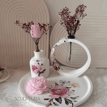 Modern Elegance – Handcrafted Gypsum Vases