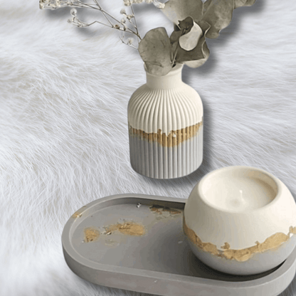 Luxury Handmade Gypsum Gift Set – Customized Decorative Jar & Vase Set